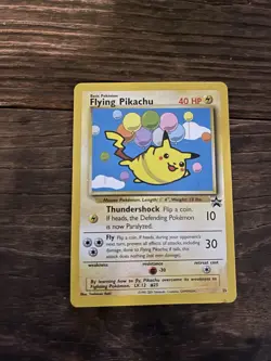 Flying Pikachu Promo 25 Vintage Pokemon Card 1995-2001 Rare - Image 1
