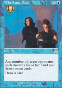 MTG magic cards 1x Wheel and Deal Onslaught Light Play, English - Image 1