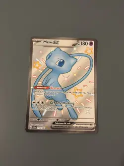 Pokemon TCG 2024 Paldean Fates: Mew ex 216/091 Shiny Holo Card - Near Mint - Image 1