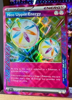 Neo Upper Energy 162/162 Ace Spec Temporal Forces Pokemon Card NM/M - Image 2