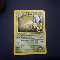 Pokemon TCG Koga's Beedrill Gym Challenge Holo Rare Card 9/132 - Image 1
