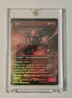 Ifrit (Fury) NM English Rainbow Foil MTG Secret Lair x Final Fantasy Bonus Card - Image 1