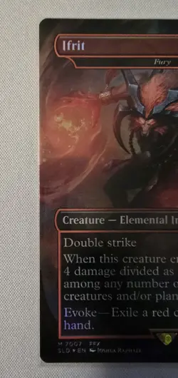 Ifrit (Fury) NM English Rainbow Foil MTG Secret Lair x Final Fantasy Bonus Card - Image 5