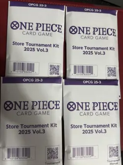 4x One Piece Card Game Store Tournament Kit 2025 Vol 3 1 Winner 8 Partec 1 Judge - Image 1