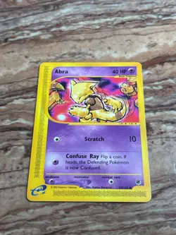 Vintage 2002 Pokemon Abra Card 93/165 Expedition Lightly Played - Image 1