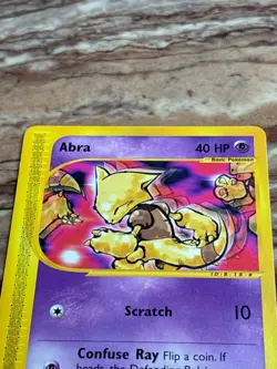 Vintage 2002 Pokemon Abra Card 93/165 Expedition Lightly Played - Image 2