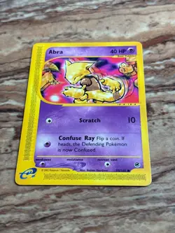 Vintage 2002 Pokemon Abra Card 93/165 Expedition Lightly Played - Image 3