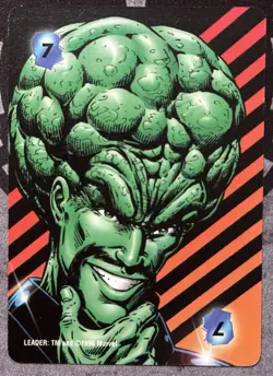 Fleer 1995 OverPower Marvel - INTELLECT 7 - LEADER Power Card Rare - Image 1
