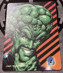 Fleer 1995 OverPower Marvel - INTELLECT 7 - LEADER Power Card Rare - Image 2
