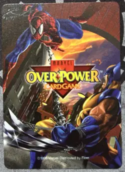 Fleer 1995 OverPower Marvel - INTELLECT 7 - LEADER Power Card Rare - Image 3