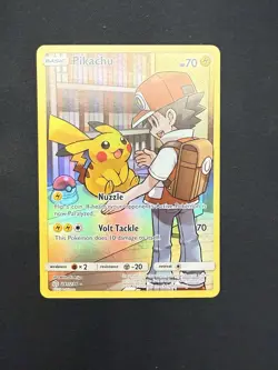 Pikachu 241/236 Cosmic Eclipse Full Art Secret Rare Holo Pokemon Card - Image 1