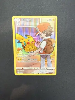 Pikachu 241/236 Cosmic Eclipse Full Art Secret Rare Holo Pokemon Card - Image 2