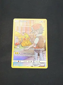 Pikachu 241/236 Cosmic Eclipse Full Art Secret Rare Holo Pokemon Card - Image 3