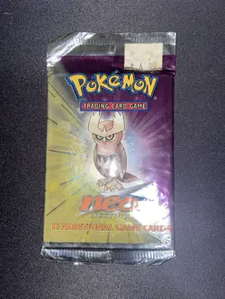 Pokemon Neo Destiny Booster Pack - Noctowl Artwork - English -Sealed “Heavy” - Image 2