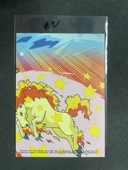2000 Topps Pokemon TV Animation Stick-On Wartortle - Image 2