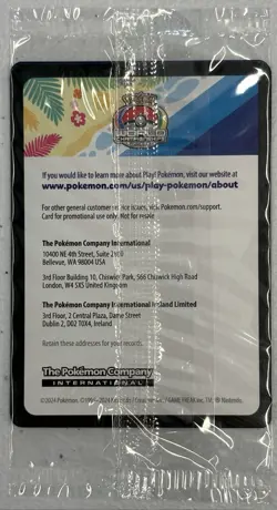 Pokemon Pikachu Promo World Championships 2024 Stamp (SVP190) SEALED - Image 2
