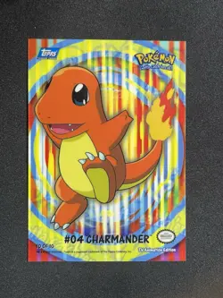 2000 Topps Pokemon TV Animation Stick-On Charmander - Image 1
