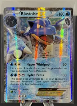 Pokemon TCG Blastoise EX 17/83 XY Holo Ultra Rare 2016 [LP] - Image 1