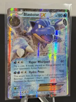 Pokemon TCG Blastoise EX 17/83 XY Holo Ultra Rare 2016 [LP] - Image 2