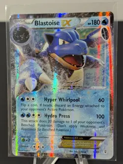 Pokemon TCG Blastoise EX 17/83 XY Holo Ultra Rare 2016 [LP] - Image 3
