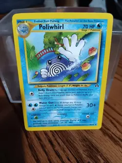 Poliwhirl 44/75 Uncommon Pokemon Neo Discovery Unlimited WOTC NM 2001 - Image 1