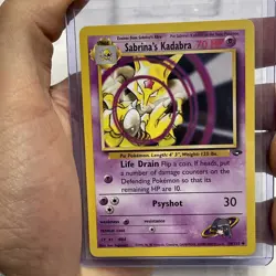 Pokemon Sabrina's Kadabra 58/132 Gym Challenge Unlimited Uncommon NM TCG WOTC - Image 1