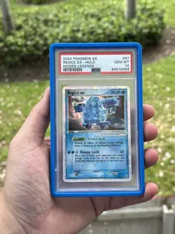Regice Ex Holo 97 Hidden Legends PSA 10 Cracked Ice Pokemon - Image 1