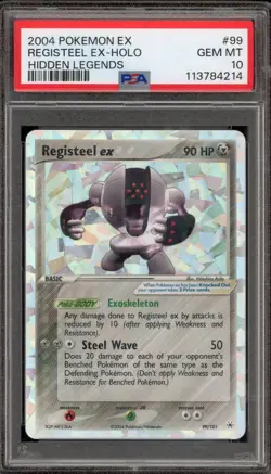 Pokemon Registeel ex EX Hidden Legends Holo Rare #99 PSA 10 Gem Mint - Image 1