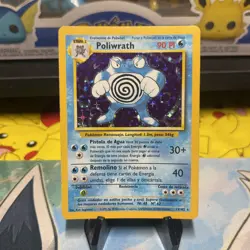 Poliwrath Unlimited Holo Rare Pokemon Base Set 13/102 Spanish - Image 1