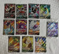 Pokemon V Holo Rare Full Art Lot Of 11 Cards NM/MT Mewtwo Promo - Image 1