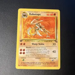 Kabutops - 24/62 - Pokemon Fossil 1st Edition Rare Card WOTC LP - Image 1