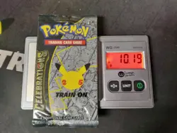 10.19g Heavy Pokemon 25th Anniversary Celebrations Booster Pack 4 Cards Sealed - Image 1