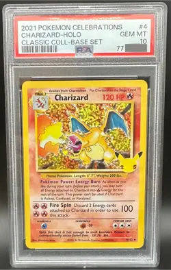 Pokemon TCG Charizard 4/102 PSA 10 Holo Celebrations Collections English Card - Image 1