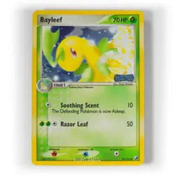 Pokemon - Bayleef Stamped Holo - 35/115 - EX Unseen Forces - Reverse Card - LP - Image 1