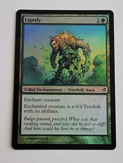 MTG Foil Lignify Lorwyn Magic the Gathering TCG Card - Image 1