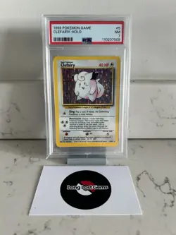 PSA 7 Clefairy 5/102 Base Set Pokemon Card NEAR MINT - Image 1