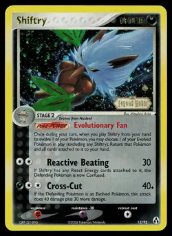 Pokemon Card - Shiftry Legend Maker 12/92 Reverse Holo Stamped - Image 1