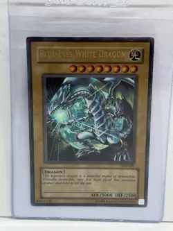 Yugioh Card Blue-Eyes White Dragon Ultra Rare JMP-001 Shonen Jump Promo Japanese - Image 1