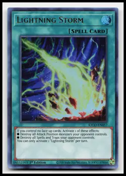 Lightning Storm KICO-EN057 King's Court Yugioh Card - Image 1