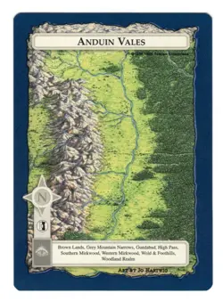 1995-1996 Middle Earth CCG MeCCG - ANDUIN VALES - LOTR Tolkien Card - Image 1
