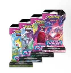 Pokemon TCG: Sword & Shield-Fusion Strike Sleeved Booster Pack (10 Cards) - 6 Pk - Image 1