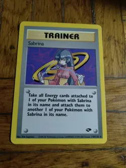 Sabrina 110/132 Pokemon Trainer Card (non Holo) Gym Challenge Rare - Image 1