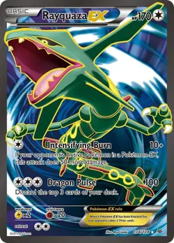 Pokemon Rayquaza EX Full Art Card 104/108 Roaring Skies Set Holo - Image 1
