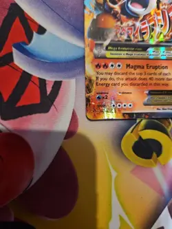 Pokemon Mega M Camerupt EX Holo Black Star Promo Card XY198 - Image 4