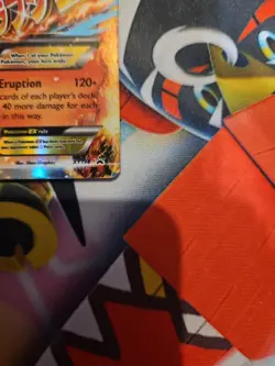 Pokemon Mega M Camerupt EX Holo Black Star Promo Card XY198 - Image 5