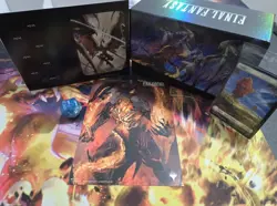 MTG Final Fantasy Gift Bundle Box - x1 DICE INCLUDED . No Packs only Land Cards - Image 1