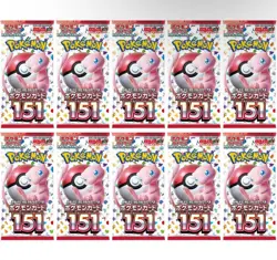 Pokemon Card Scarlet & Violet 151 Booster 10 Packs Set TCG Japanese - Image 1