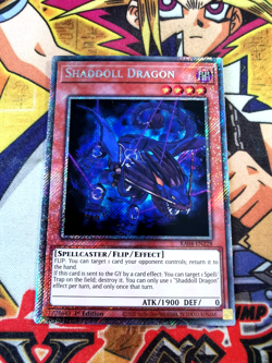 Shaddoll Dragon ra04-en228 (NEW) Platinum-Secret Yu-Gi-Oh - Image 1