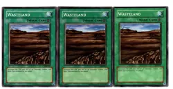 Yugioh- 3X Wasteland - Common - Unlimited - LOB-047 - Near Mint - Image 1