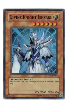 Yugioh- 1X Divine Knight Ishzark - Super Rare - Unlimited - LODT-EN091 - LP - Image 1